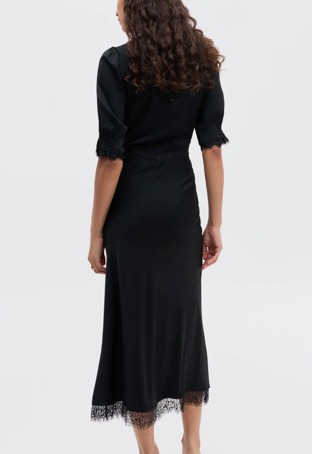 Short sleeve black Rixo dress