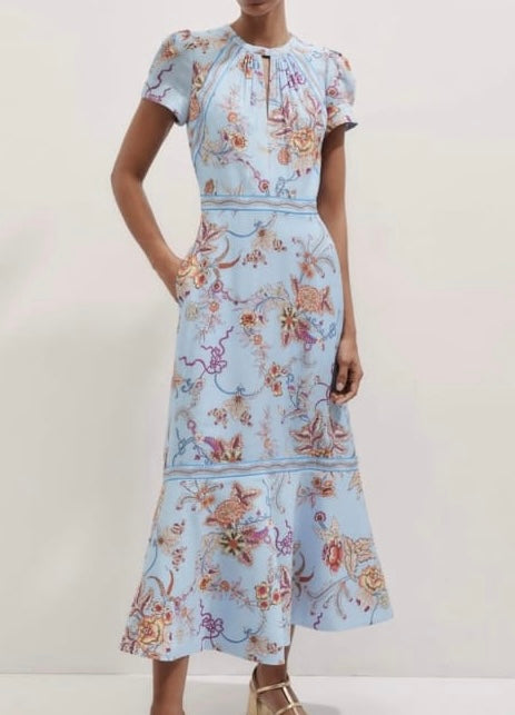 Me&Em Blue Floral Dress