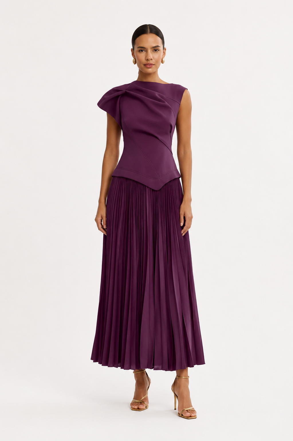 Acler cornmore Dress - blackcurrent