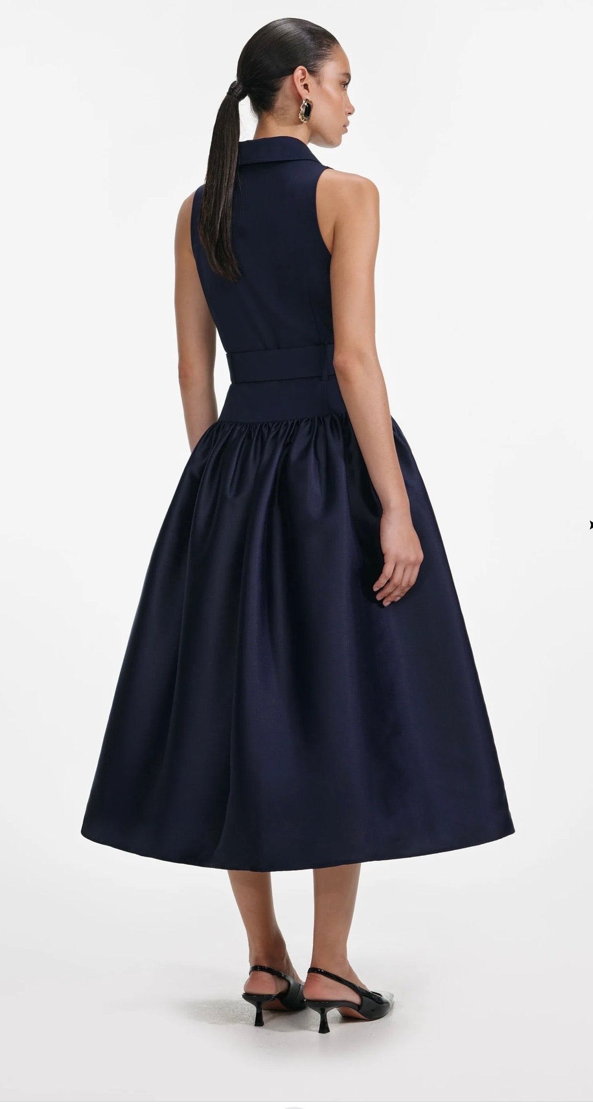 self portrait navy dress