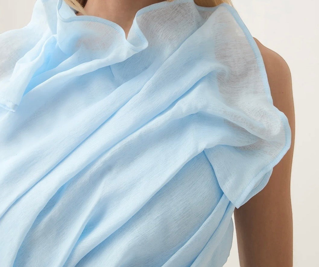 Aje Genesis Midi Dress- Blue