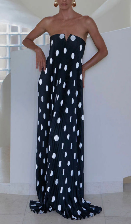 Black Polka Dot L'IDEE gown