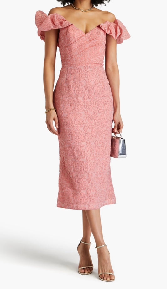 Pink Off Shoulder dress