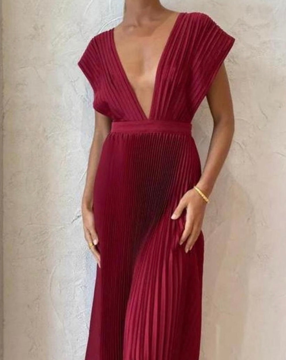 Red L'idee gown